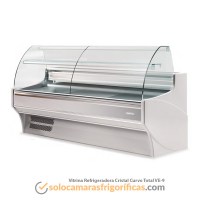 Vitrina Expositora Refrigerada Cristal Curvo Total VE-9-10-CC